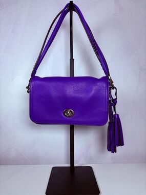 Coach Legacy Crossbody Bag #19914 Penny Ultraviolet Purple
